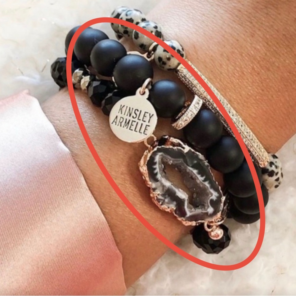 KINSLEY ARMELLE - 2 Bracelet Stack/Bundle! Coal & Tailor Bracelets